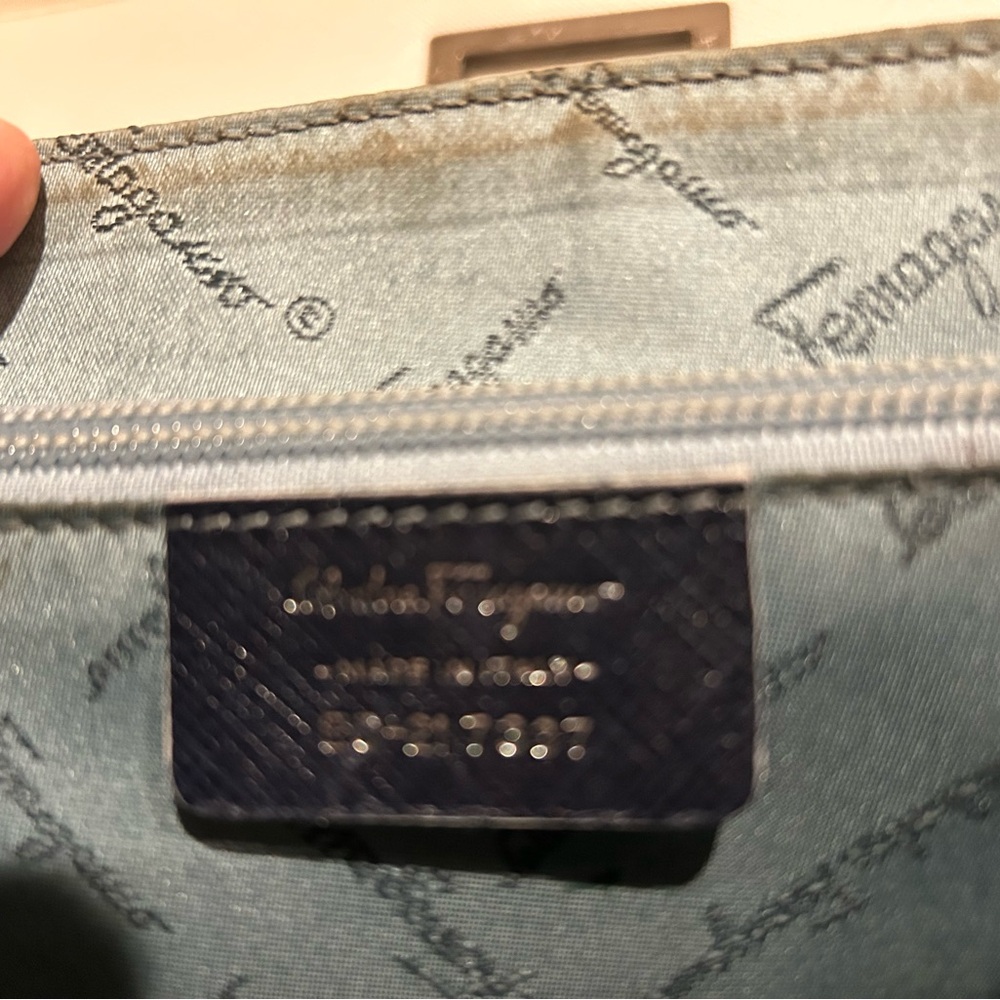Salvatore Ferragamo Dark Blue Satchel - Picture 3 of 8